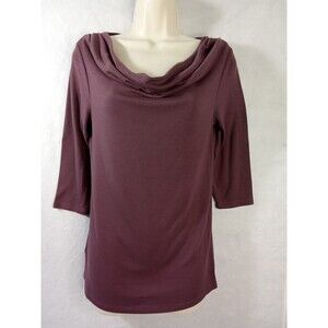 Ann Taylor Womens Small 3/4 Sleeve ‎ Purple